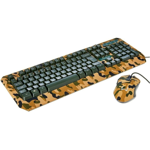 Kit Gamer - Teclado e Mouse -TC249 Army Kyler Warrior e Headset