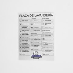 Placa de Lavanderia - AL106