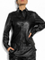 Camisa de Cuero Gray Negro