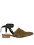 Slipper de Cuero Marruecos Verde