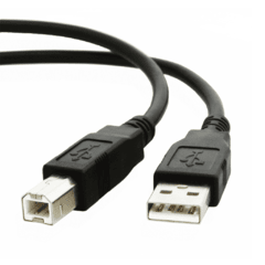 Cable USB tipo A–B armado 3 metros en hostec