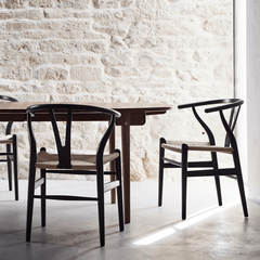 CH24 NORICO ESCANDINAVO MADERA WISHBONE SILLA CARL HANSEN 
