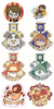 Stickers Escudos Varios Harry Potter