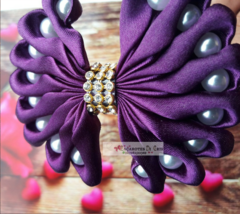 Tiara arco, tiara de cabelo infantil, com flor de pérolas menina de luxo - comprar online