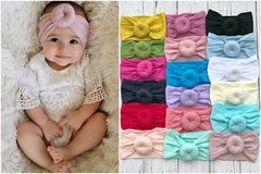 Faixa Luxo Turbante para bebe de meia de seda com laço nó Tiara headband infantil de criança feita especialmente para sua linda menina.