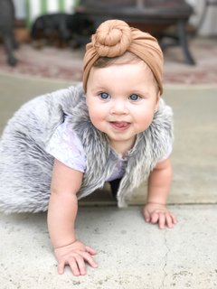 Touca de Bebê Turbante com Laço Nó, Gorro Infantil estilo Faixa de Cabelo de Luxo para Meninas - comprar online