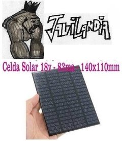 Celda Solar 18v 83ma 140 X 110mm Resina Epoxi Oferta!