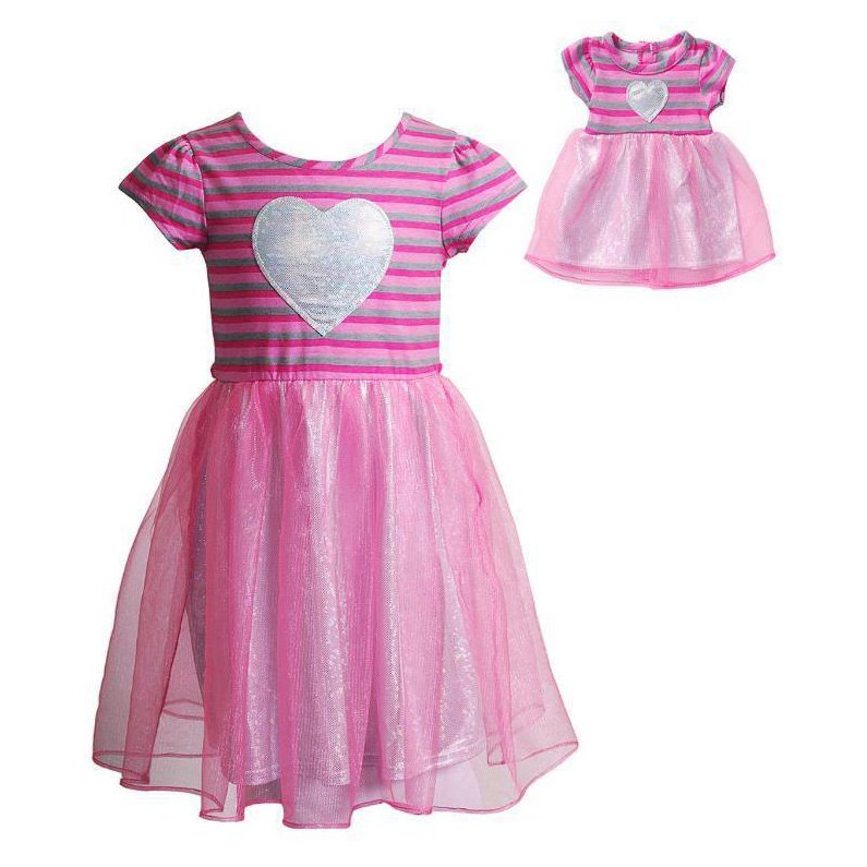 Rosa 1/6 boneca roupas vermelho amor coração mini vestido para