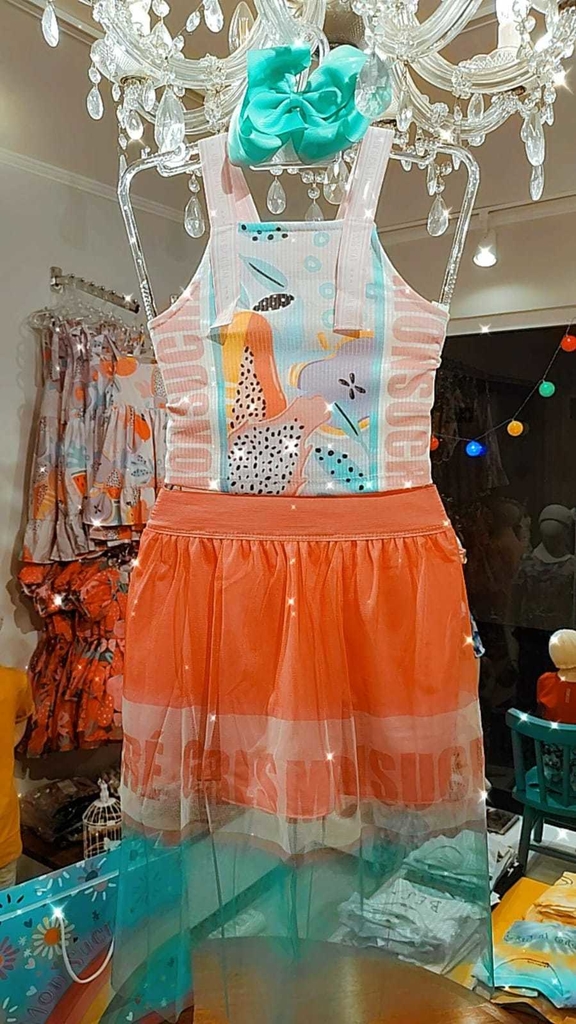 Conjunto Tutu da Moana - Roupa de Festa Personalizada