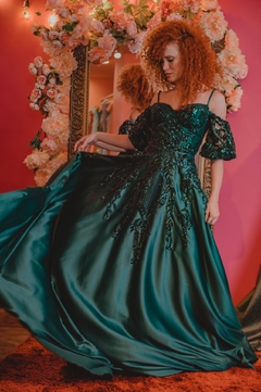 verde esmeralda longo - comprar online