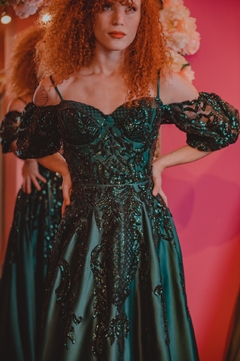 verde esmeralda longo - JOANA JULIÃO