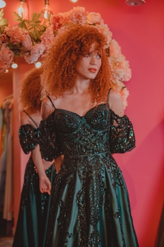 verde esmeralda longo - comprar online