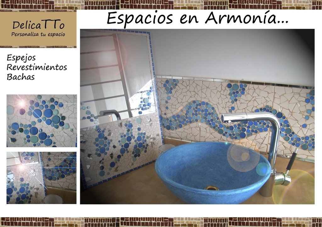 Espejo Artesanal En Cerámico Y Venecitas Oferta