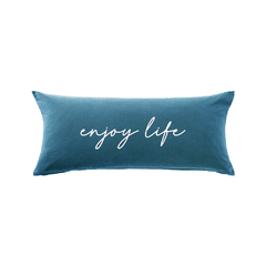 FUNDA ALMOHADON LIENZO ACERO 30x60CM - Run Forest Mayorista