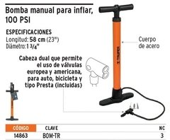 Inflador bomba de 23" TRUPER (BOM-TR) en internet