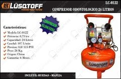 Compresor 1hp 24lt Sin Aceite Odontológico LC-0122 Lusqtoff en internet