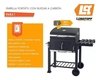 PARRILLA PORTÁTIL PAR-61 con ruedas A Carbón Medidor De Temperatura Lusqtoff - tienda online