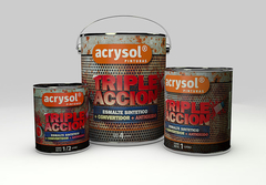 Esmalte sintético triple acción convertidor Negro 1 litro Acrysol