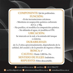 Antisarro compacto para tanque 1 pulg (AF02) ASER - comprar online
