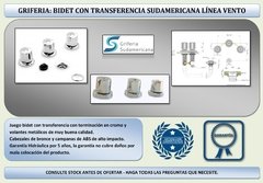 Grifería De Bidet Sudamericana Línea Vento - comprar online