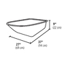 Carretilla 4.5 ft3, llanta neumática reforzada, naranja, CAT-45ND Truper - Ferreteria Plazoleta San Miguel