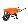 Carretilla 4.5 ft3, llanta neumática reforzada, naranja, CAT-45ND Truper