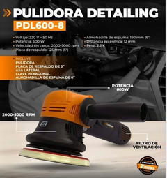 Pulidora Orbital Detailing 600w (PDL600-8) Lusqtoff - comprar online