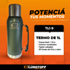 Termo Acero Inoxidable Lusqtoff TL1-9 Verde 1 Litro en internet