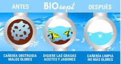 Biosept destapacañerias, pozos ciegos y camaras septicas - Ferreteria Plazoleta San Miguel