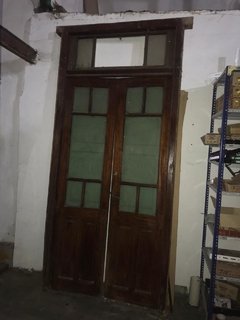 PUERTA ANTIGUA MADERA CEDRO 2 HOJAS 1.20 X 2.80 MT
