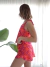 PIJAMA CORTO PINCELADAS MAGENTA - comprar online