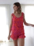 PIJAMA CORTO PINCELADAS MAGENTA