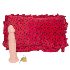 Pelucia Almofada com Zeper e cadeado e com Protese 14cm