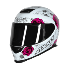 CAPACETE AXXIS EAGLE FLOWERS BR/RS