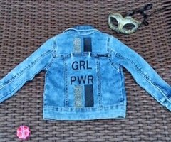 Jaqueta Jeans Infantil - GIRL POWER