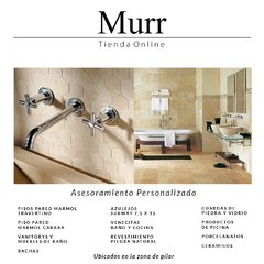 Venecita Revestimiento de Mármol Carrara para Baño y Cocina 30 cm x 30 cm - Murr Tienda Online