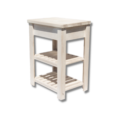VANITORY MUEBLE DE MADERA MACIZO DECAPE BLANCO 63MCM X 50 CM X 85 CM