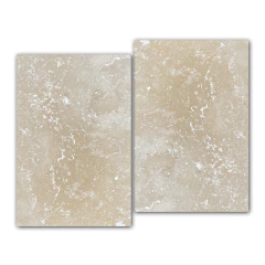 Mármol Travertino 40.6 cm x 61 cm Pulido Mate Taponado Piso o Pared