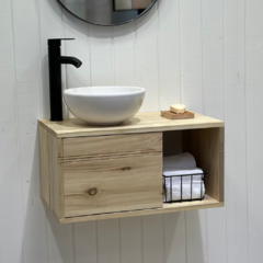 VANITORY MUEBLE COLGANTE CITRUS NATURAL CON PUERTA 60X30X35 en internet