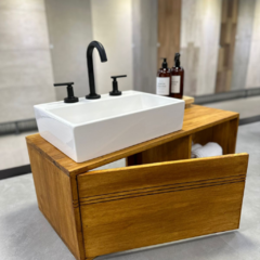 VANITORY MUEBLE COLGANTE CITRUS ROBLE CON PUERTA 80X30X35 - Murr Tienda Online