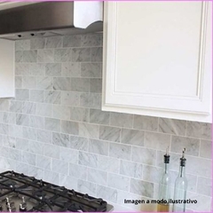 Azulejo subway marmol carrara RECTO 7.5X15 - tienda online