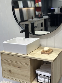 VANITORY MUEBLE COLGANTE CITRUS NATURAL CON PUERTA 60X30X35 - tienda online