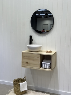 Imagen de VANITORY MUEBLE COLGANTE CITRUS NATURAL CON PUERTA 60X30X35