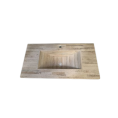 Mesada de Travertino Monocomando Marmol Importado 63x45