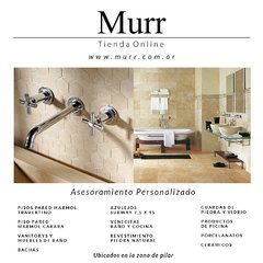 Zócalo Mármol Blanco Carrara 9 cm x 30.5 cm Borde Recto - Murr Tienda Online