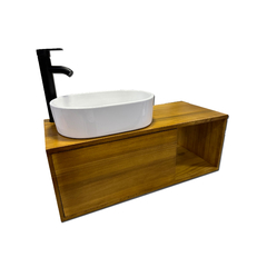 VANITORY MUEBLE COLGANTE CITRUS ROBLE CON PUERTA 80X30X35