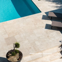 Borde Piscina Travertino Rustico piscinas 30,5 cm x 61 cm (metro lineal) - Murr Tienda Online