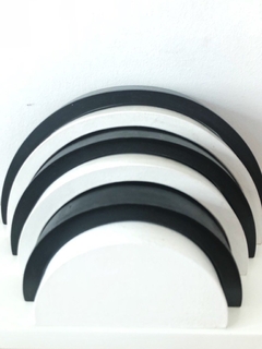 Arcoíris Blanco Y Negro ANCHO 6 Piezas - comprar online