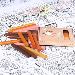 Lámina De Piso a Elección + Crayones Piel - tienda online