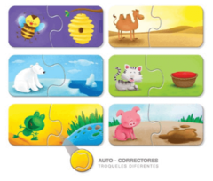 ROMPECABEZAS DUO - ¿DONDE VIVEN? - comprar online